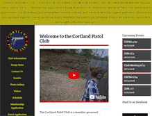 Tablet Screenshot of cortlandpistolclub.net